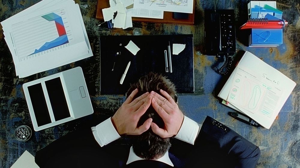 Business Man Working on Laptop